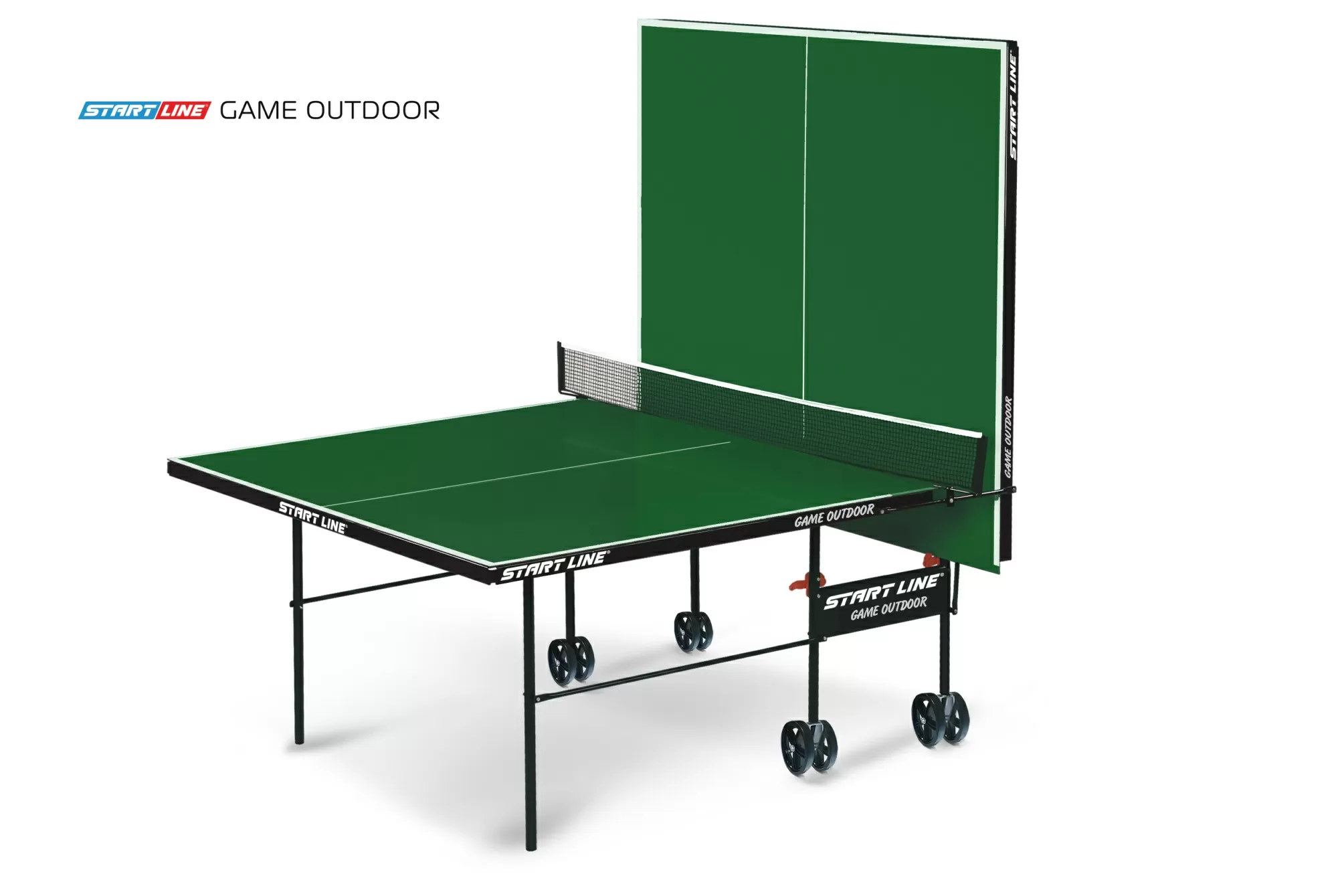 Стол теннисный Game Всепогодный с сеткой Зелёный
